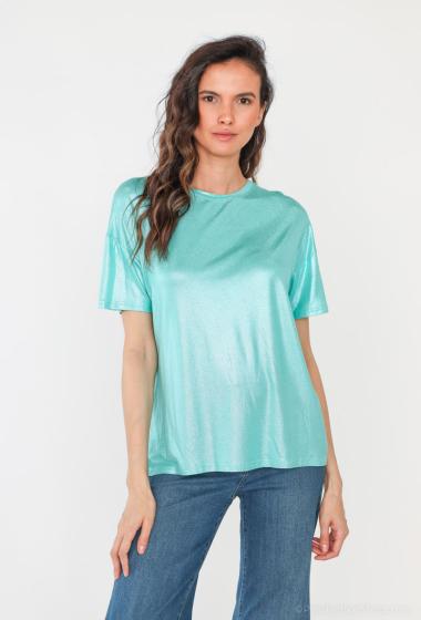 Grossiste Jolio & Co - T-shirt over size métallisé