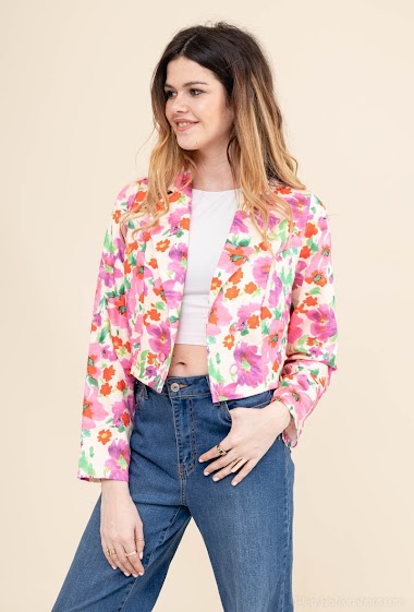 Wholesaler Jolio & Co - Printed short jacket