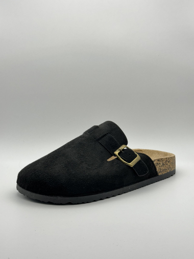 Wholesaler Jomix - Elegant comfortable mules with buckle and velvet touch