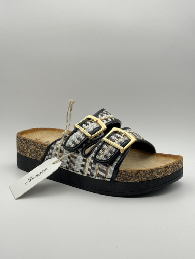 Großhändler Jomix - Sandalen aus Leder und Flechtwerk