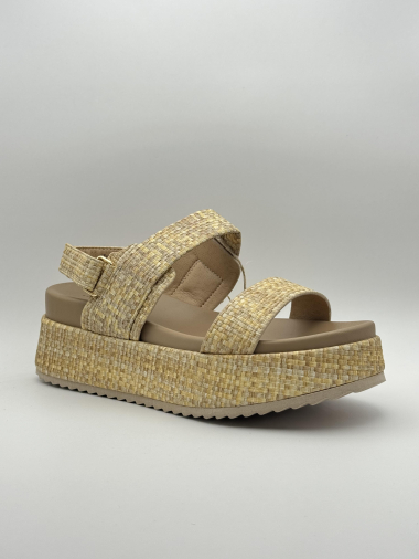 Wholesaler Jomix - Check pattern two-strap sandals