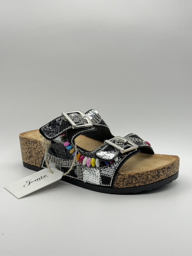 Großhändler Jomix - Ausgefallene Sandalen mit Schmuckmuster