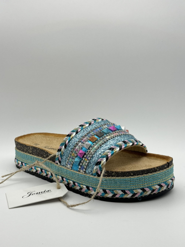 Wholesaler Jomix - Fancy sandals with glitter and jewel patterns