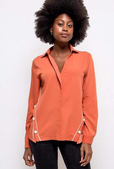 Wholesaler Jöwell - Flowing blouse with buttons
