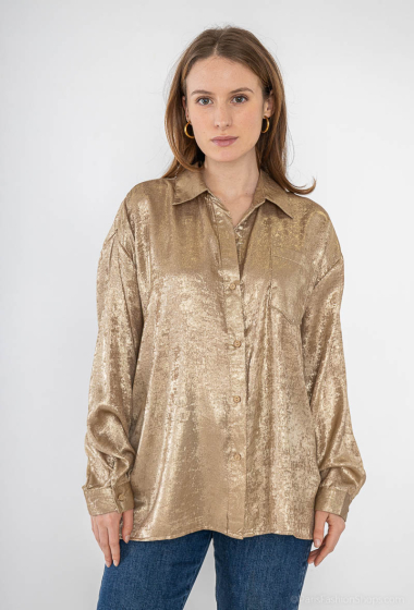 Wholesaler Jöwell - Glitter Textured Shirt