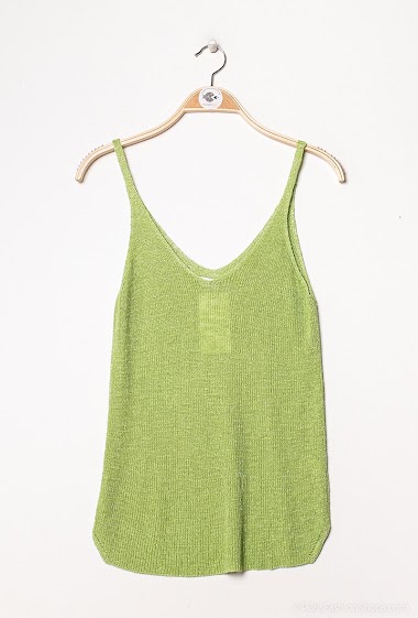 Wholesaler Jöwell - Knitted sequined tank top