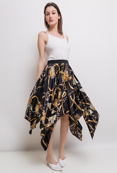Großhändler Jöwell - Printed pleated skirt