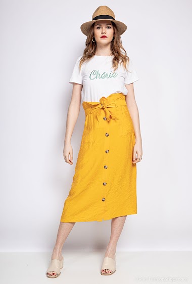 Wholesaler Jöwell - Crinkle effect skirt