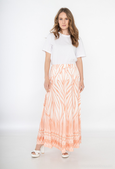 Wholesaler Jöwell - Flowy printed skirt