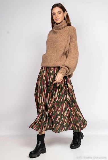 Wholesaler Jöwell - Shiny printed skirt