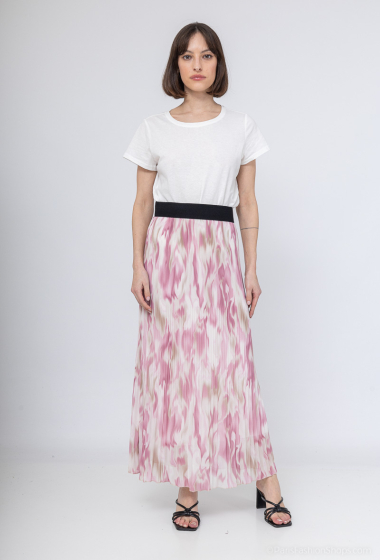 Wholesaler Jöwell - Printed pleated skirt