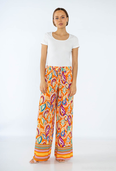 Wholesaler Jöwell - Printed wide pants