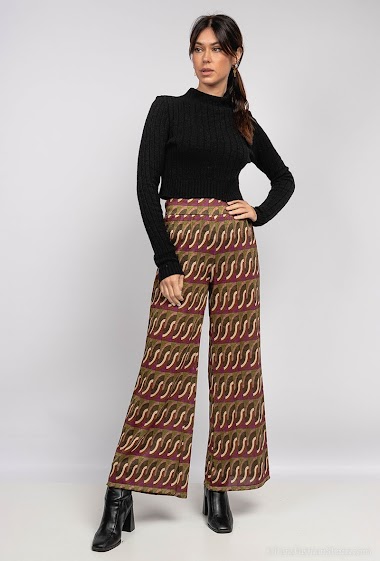 Grossiste Jöwell - Pantalon scintillant à motif géométrique