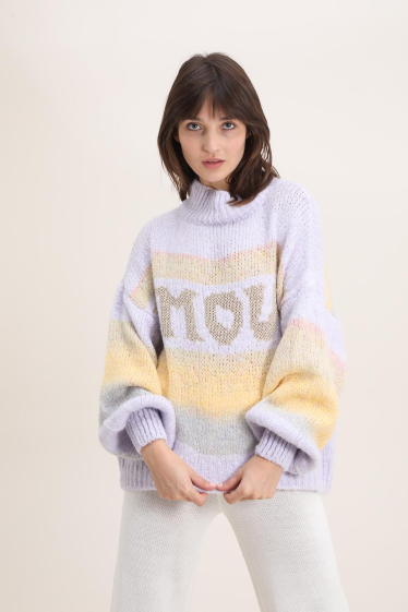 Wholesaler Jöwell - Soft golden "love" sweater