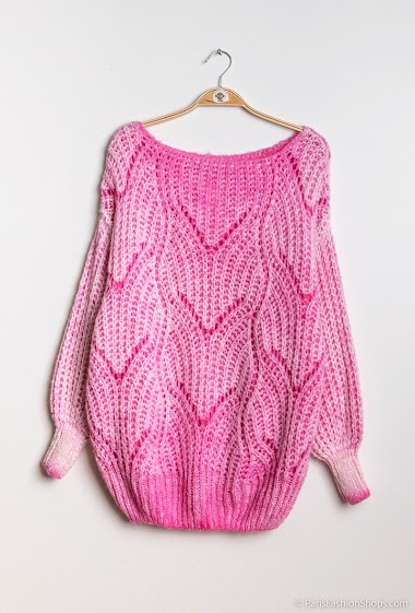 Großhändler Jöwell - Tie and dye chunky knit sweater