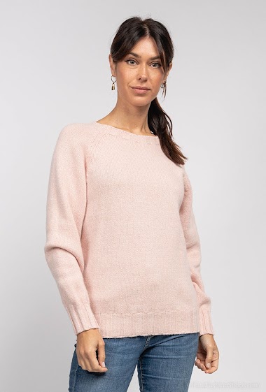 Wholesaler Jöwell - Knitted sweater with cashmere and wool