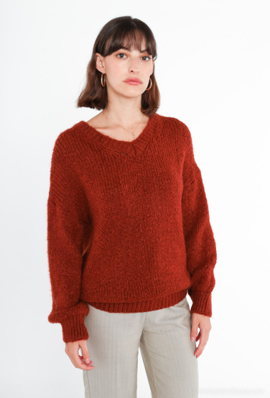 Wholesaler Jöwell - V-neck knit sweater