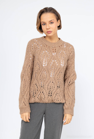 Wholesaler Jöwell - Large openwork knit sweater