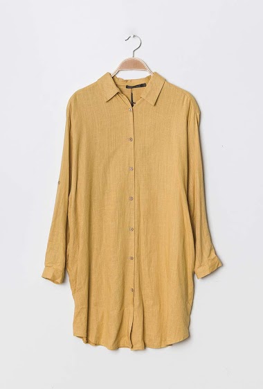 Wholesaler Jöwell - Linen blend shirt dress