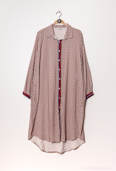 Wholesaler Jöwell - Printed shirt dress