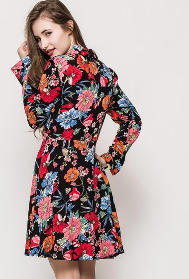 Wholesaler Jöwell - Floral shirt dress