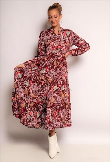 Wholesaler Jöwell - Liberty flowers maxi dress