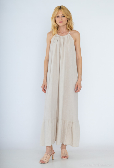 Wholesaler Jöwell - Long cotton gauze dress