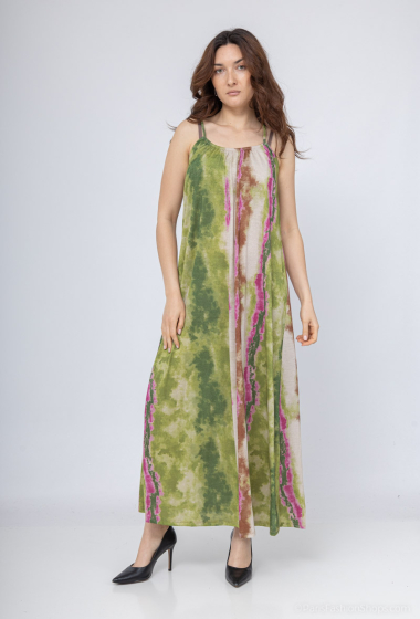 Wholesaler Jöwell - Sparkly printed long dress