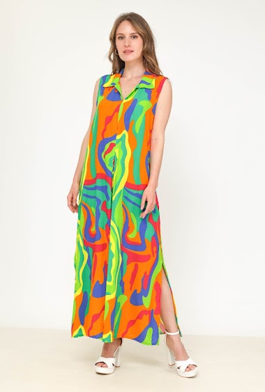 Wholesaler Jöwell - Maxi printed dress
