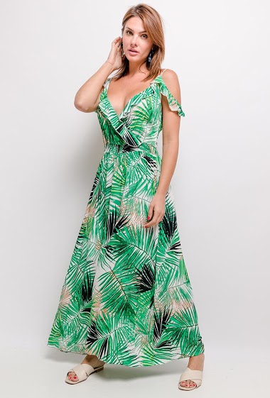 Wholesaler Jöwell - Tropical maxi dress