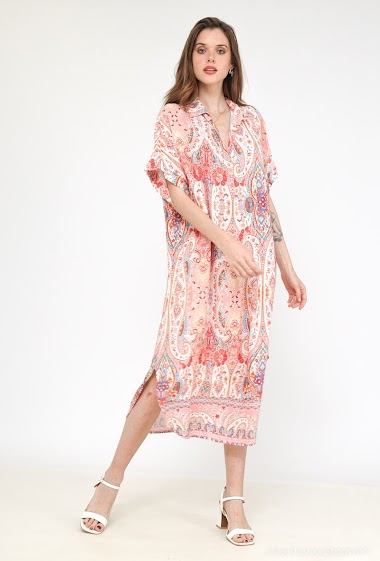 Wholesaler Jöwell - Cashmere printed midi dress