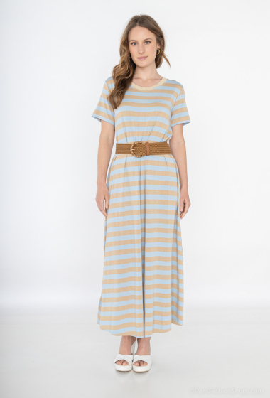 Wholesaler Jöwell - Striped T-shirt dress