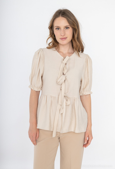 Wholesaler Jöwell - Viscose top with fancy bow