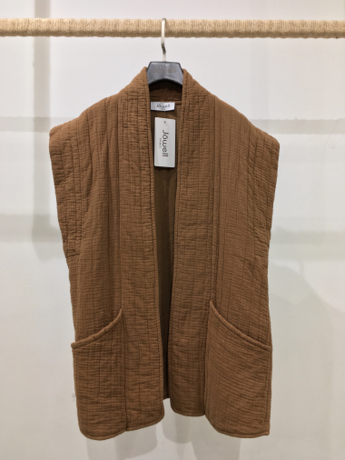 Wholesaler Jöwell - Sleeveless cotton padded jacket