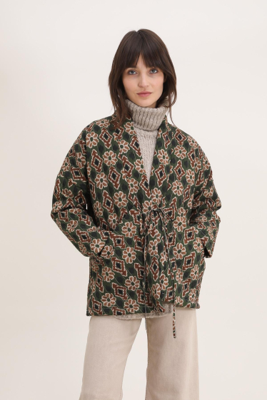 Wholesaler Jöwell - Printed quilted jacket
