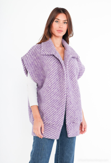 Wholesaler Jöwell - Oversized sleeveless jacket with wool