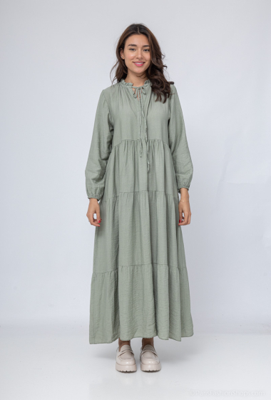 Wholesaler JOYNA - Plain viscose dress