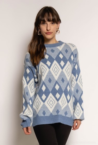 Großhändler S.Z FASHION - Sweater with diamond print