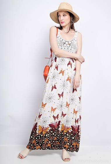Wholesaler S.Z FASHION - Printed maxi dress