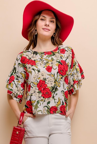 Wholesaler S.Z FASHION - Floral blouse