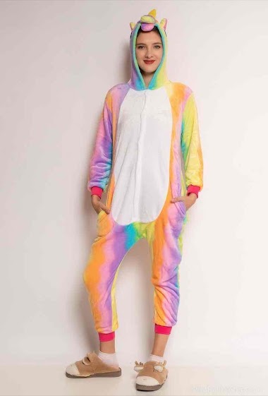 Multicolored unicorn jumpsuit
