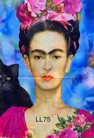 Mayorista JULIET'S&CO - Bufanda con estampado de pintura de Frida Kahlo