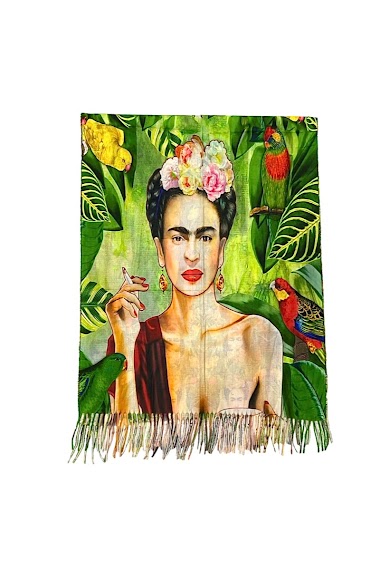 Grossiste JULIET'S&CO - Foulard imprimé tableau oeuvre d'art Frida Kahlo