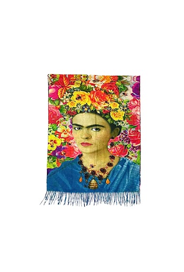 Mayorista JULIET'S&CO - BUFANDA IMPRESA EN UNA OBRA DE ARTE Frida Kahlo