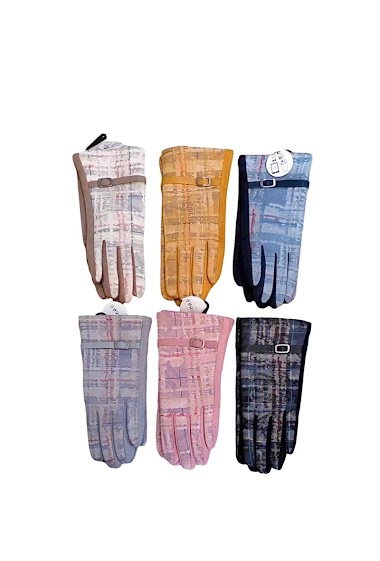 Wholesaler JULIET'S&CO - Women's winter gloves with pattern