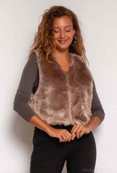 Wholesaler JULIET'S&CO - Sleeveless faux fur vest