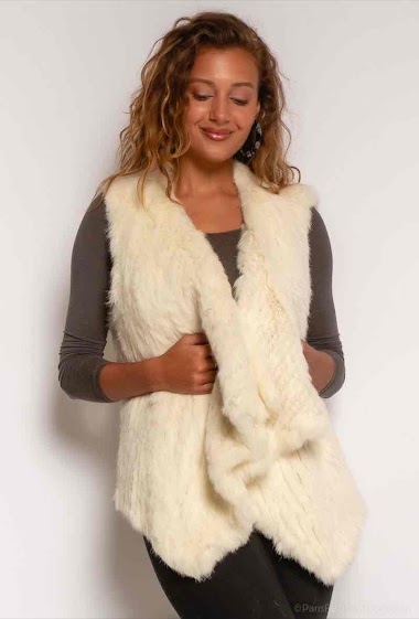 Wholesaler JULIET'S&CO - Real fur sleeveless vest