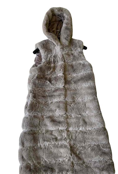 Wholesaler JULIET'S&CO - Sleeveless synthetic fur coat