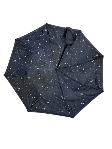 Mayorista JULIET'S&CO - Paraguas invertido con estampado de estrellas.