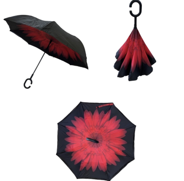 Großhändler JULIET'S&CO - Umgedrehter Regenschirm mit Blumenmuster
